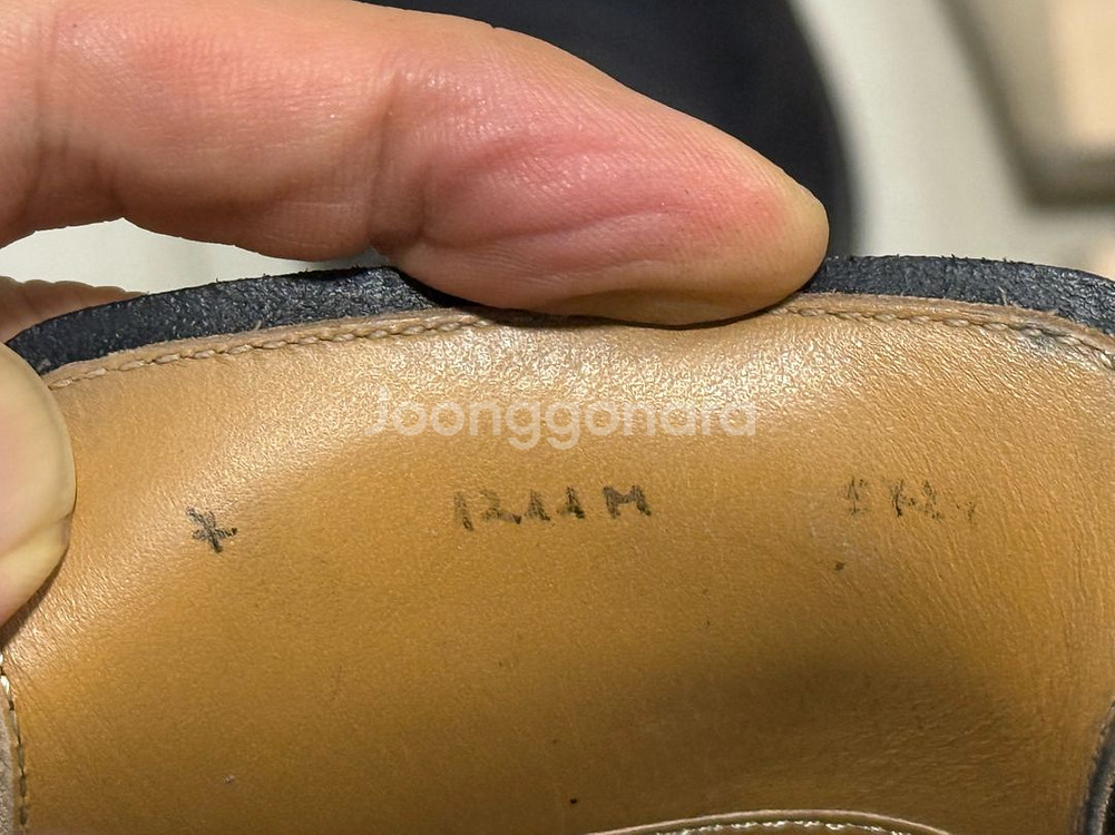 벨루티 앤디로퍼 네이버블루 7사이즈 밑창보강--4