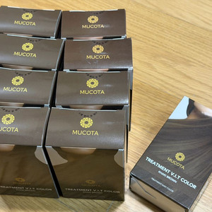 무코타 트리트먼트 염색약 카키브라운. 모두 미개봉 새상품.