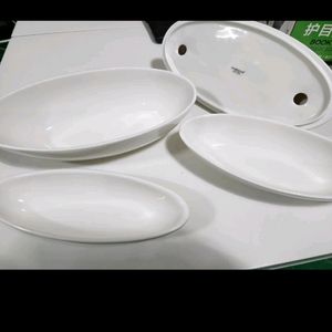 입술모양 도자기접시 세트 새상품