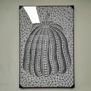 쿠사마야요이 호박그림 호박 대형 그림액자 그림 액자 팝아트 인테리어소품 명품그림 명품액자 이미지