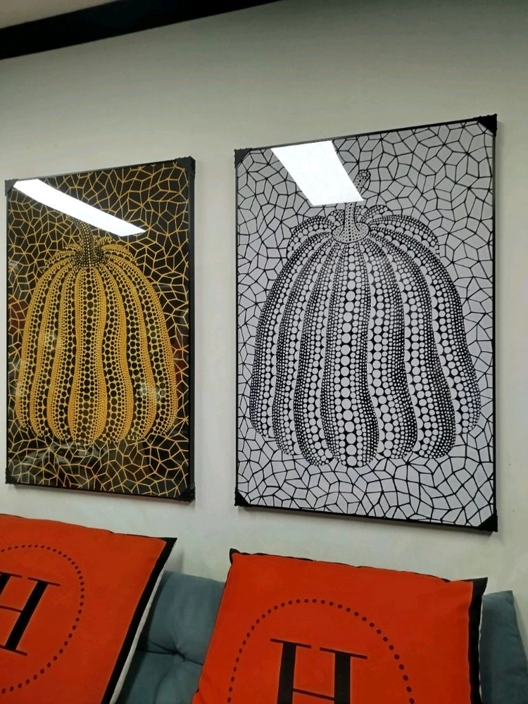 쿠사마야요이 호박그림 호박 대형 그림액자 그림 액자 팝아트 인테리어소품 명품그림 명품액자 이미지