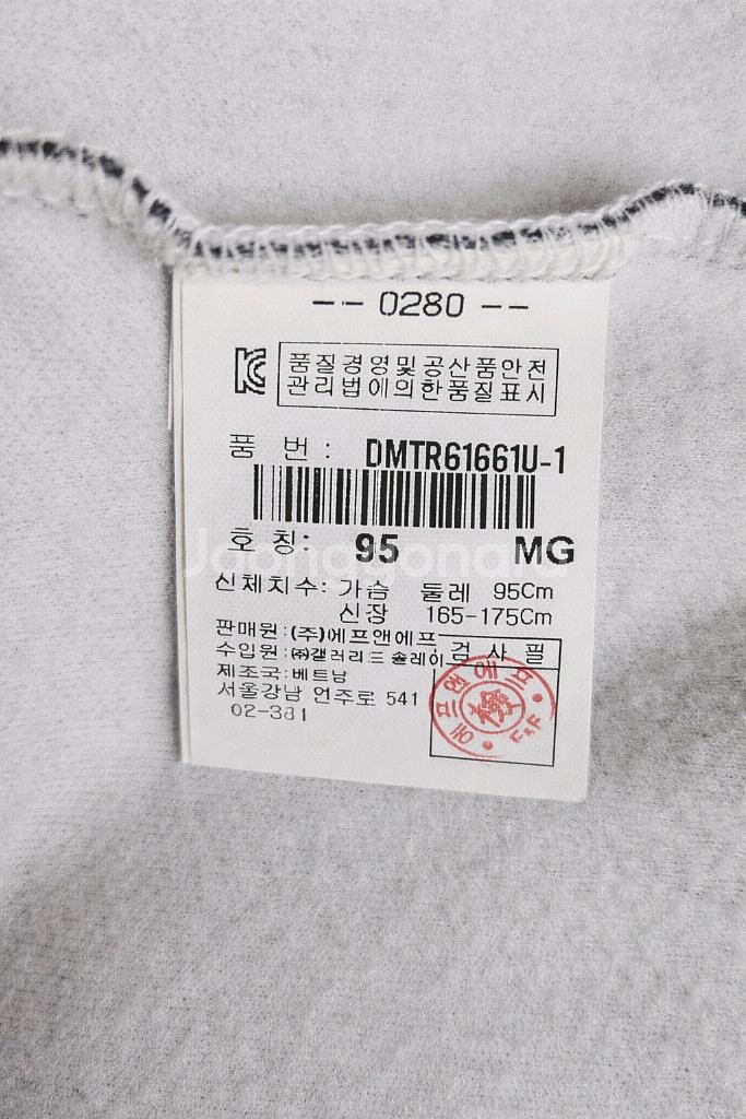 (프리미엄라인)디스커버리 기모 집업 후드 95(M) 슬림핏 팔 세로로고--7