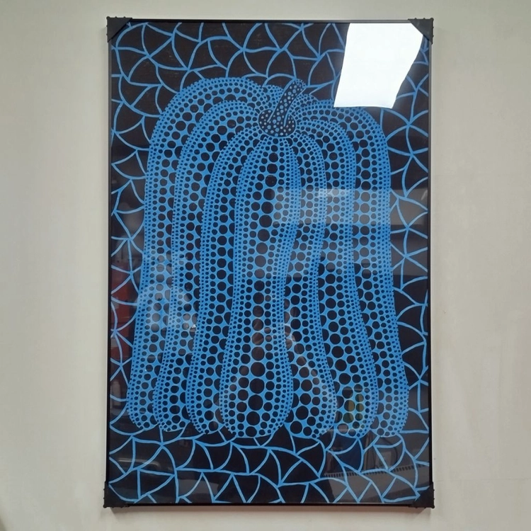 쿠사마야요이 호박그림 호박 대형 그림액자 그림 액자 팝아트 인테리어소품 명품그림 명품액자 이미지