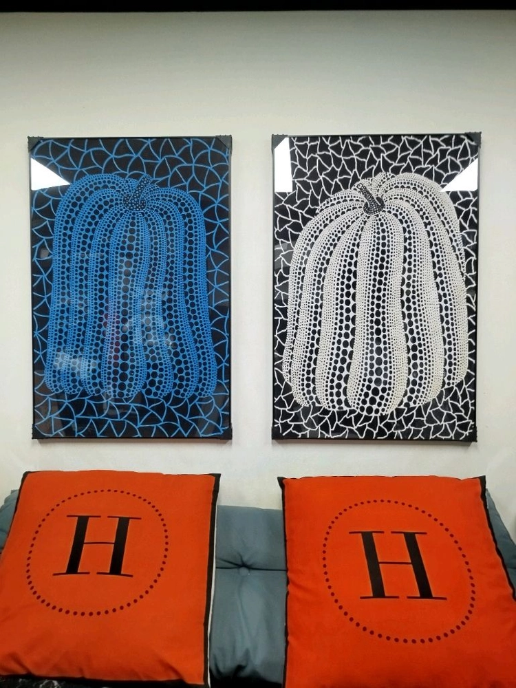 쿠사마야요이 호박그림 호박 대형 그림액자 그림 액자 팝아트 인테리어소품 명품그림 명품액자 이미지