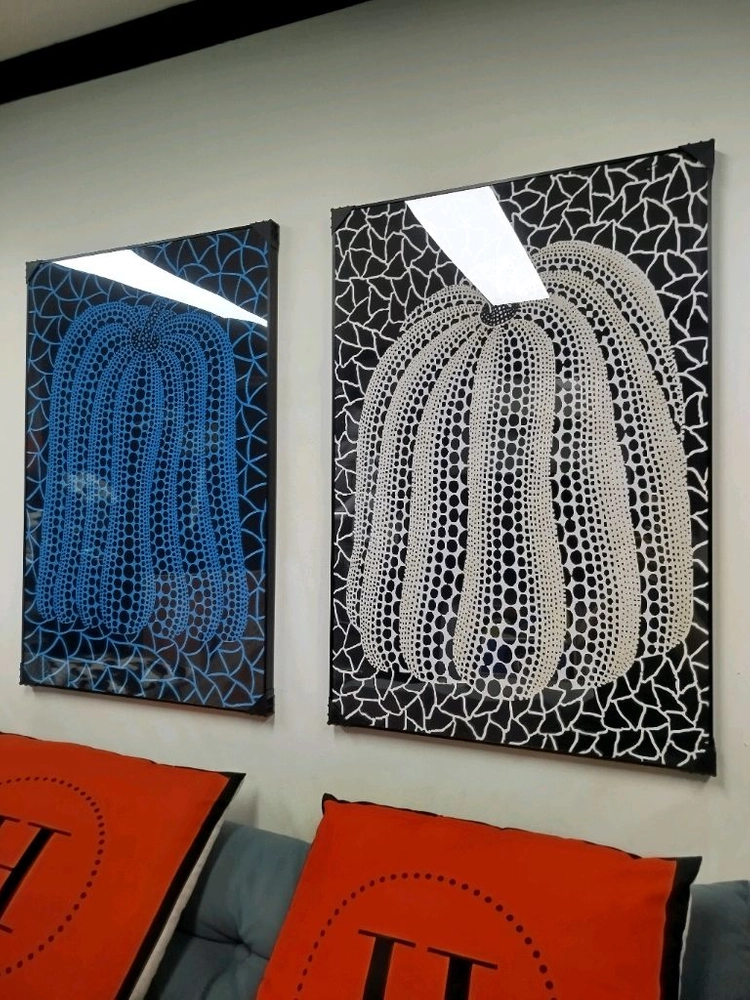 쿠사마야요이 호박그림 호박 대형 그림액자 그림 액자 팝아트 인테리어소품 명품그림 명품액자 이미지