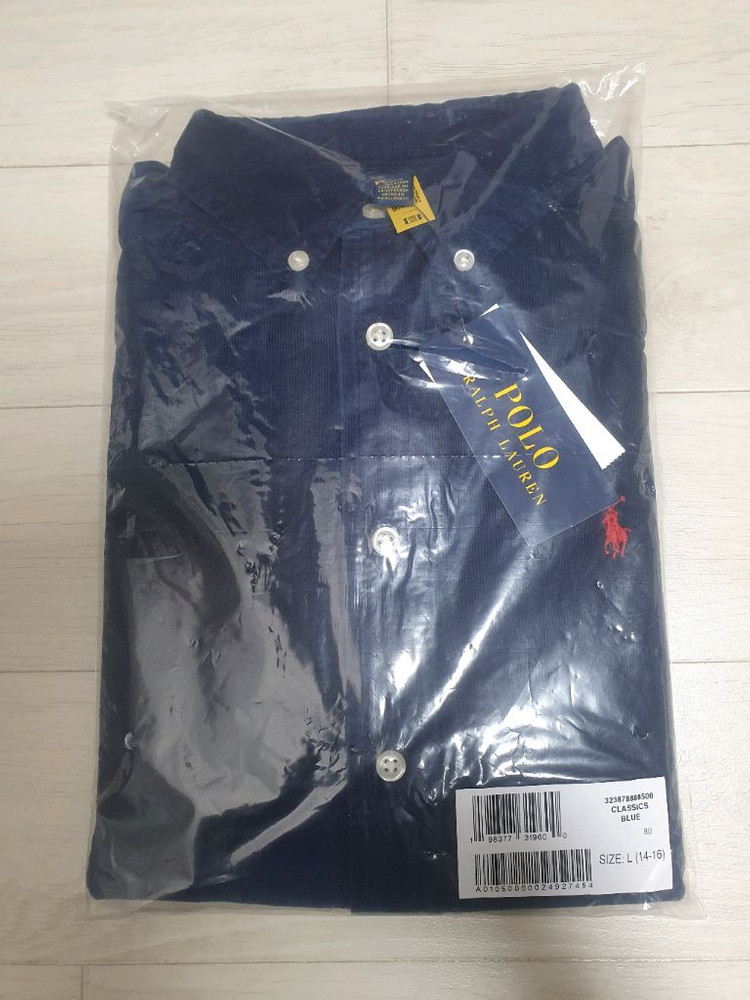 폴로 보이즈 코듀로이 셔츠 새상품 이미지