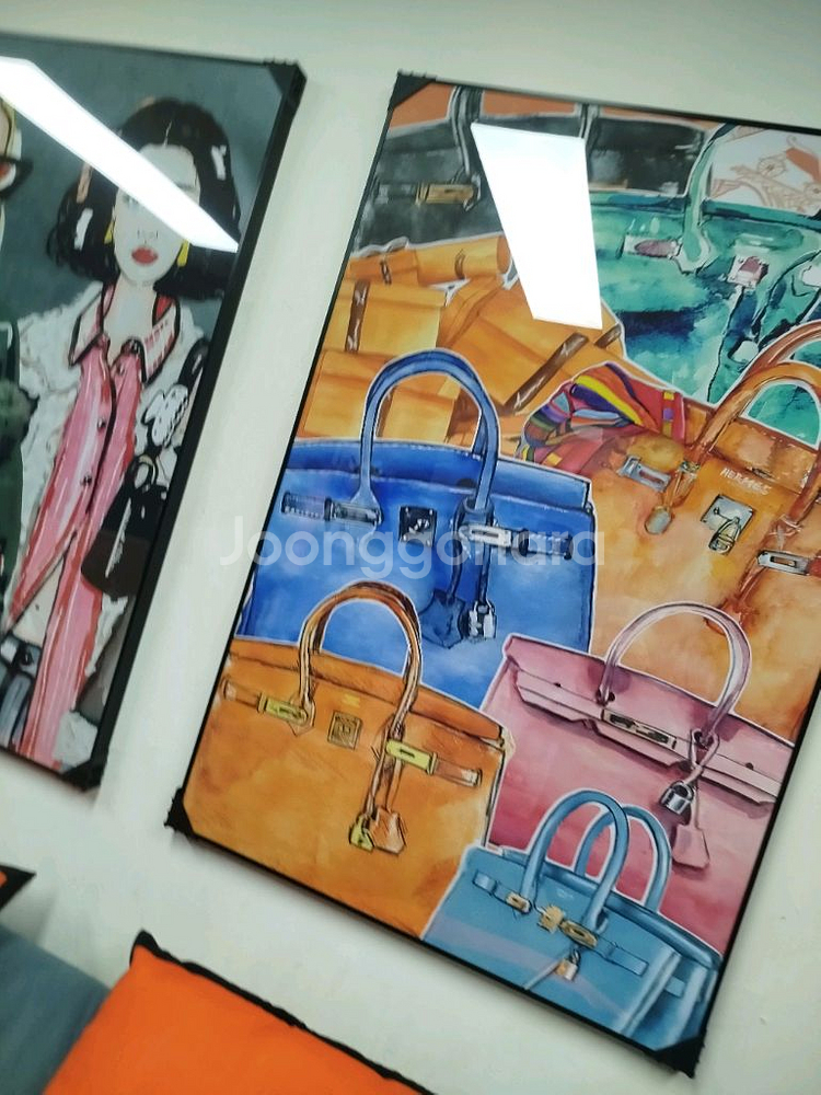 샤넬 명품감성 유화 스케치 인플루언서 유화 거실 인테리어 그림액자 그림 액자 팝아트 인테리어소품 명품그림 명품액자--9