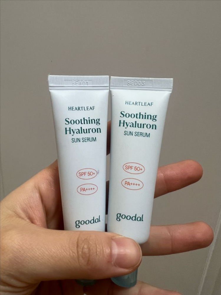 [미사용]구달 선크림 무기자차3개+톤업선크림1개--1