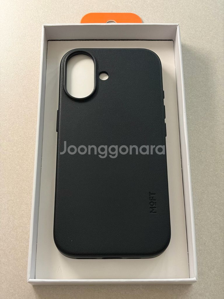 아이폰17 MOFT 비건 레더 케이스 블랙--1