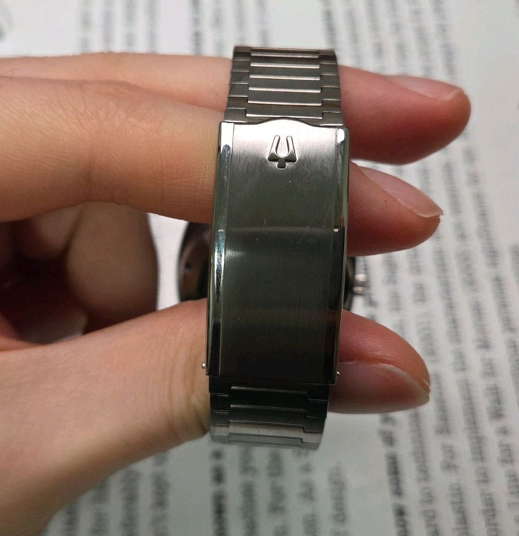 빈티지 부로바 테레비 데이데이트 실버 세로판 다이얼 뻐뻐시 브슬 ver.--7