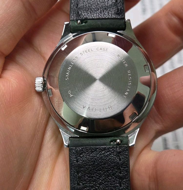 빈티지 부로바 데이데이트 오리지널 보카시 린넨다이얼 C쉐잎 오토매틱--6