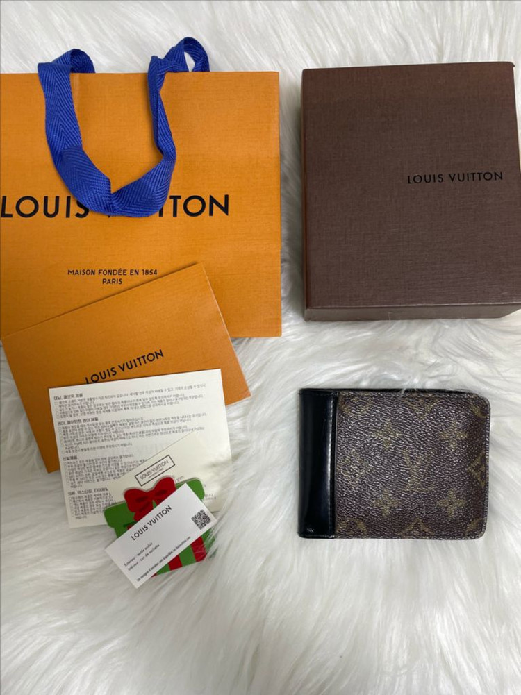[정품] 루이비통 모노그램 마카사르 반지갑 이미지