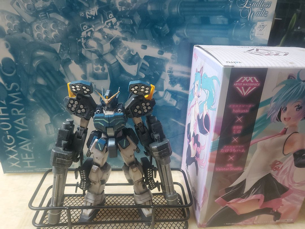 MG 헤비암즈 커스텀 건담 도색완성작 도색작 포함 총4종 일괄 이미지