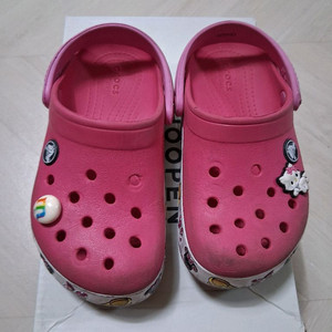 크록스 핑크 미니마우스 샌들 C11