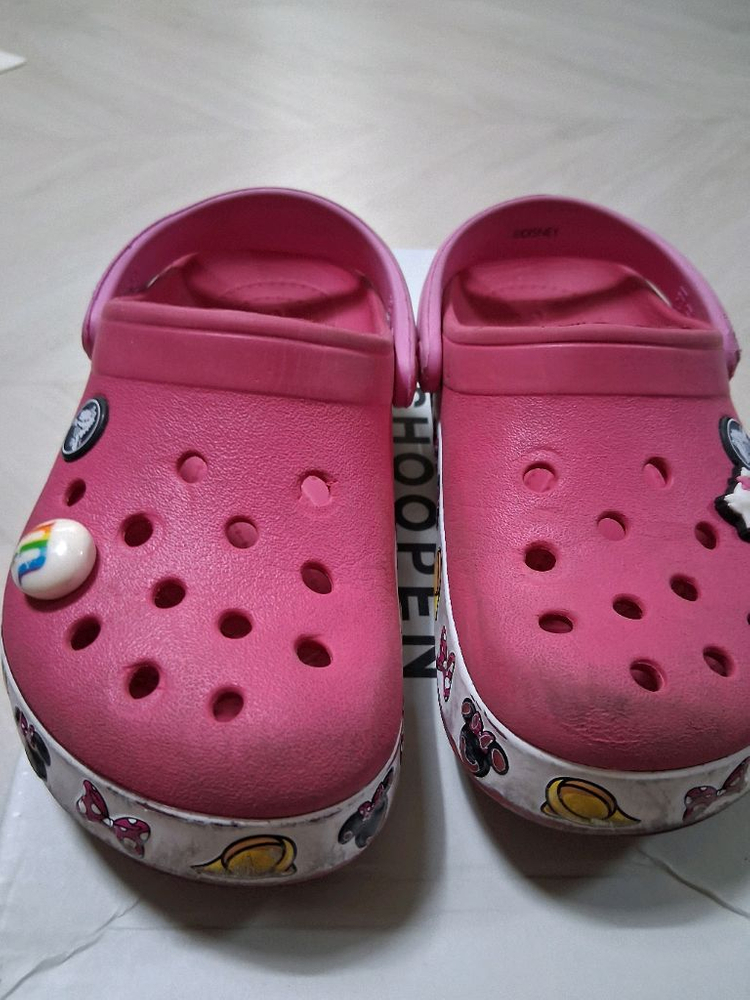 크록스 핑크 미니마우스 샌들 C11--1