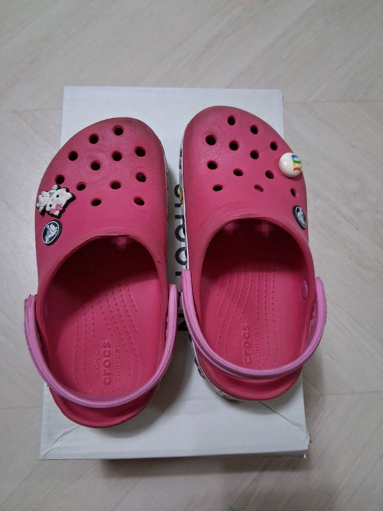 크록스 핑크 미니마우스 샌들 C11--2