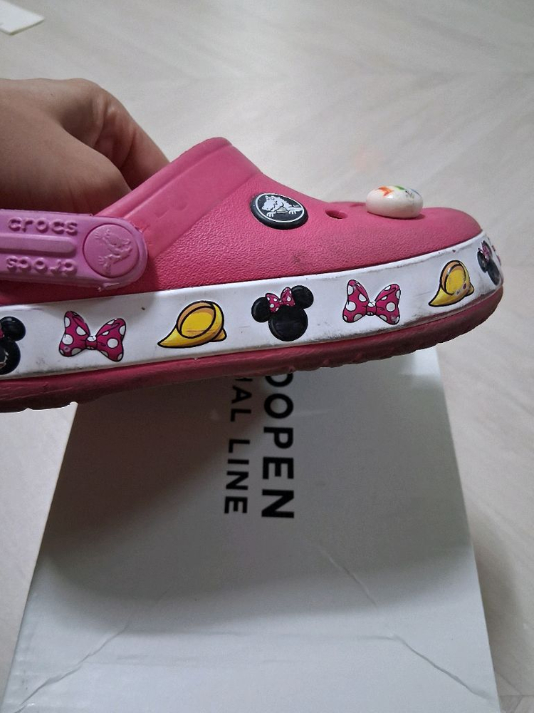 크록스 핑크 미니마우스 샌들 C11--3