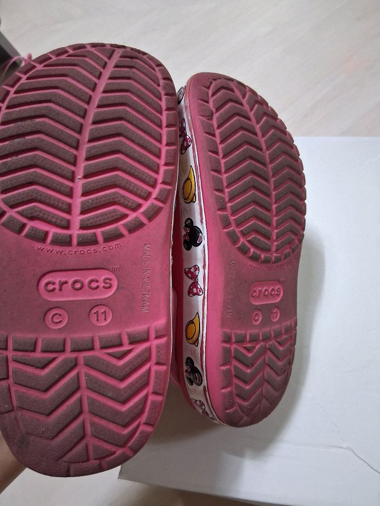 크록스 핑크 미니마우스 샌들 C11--4