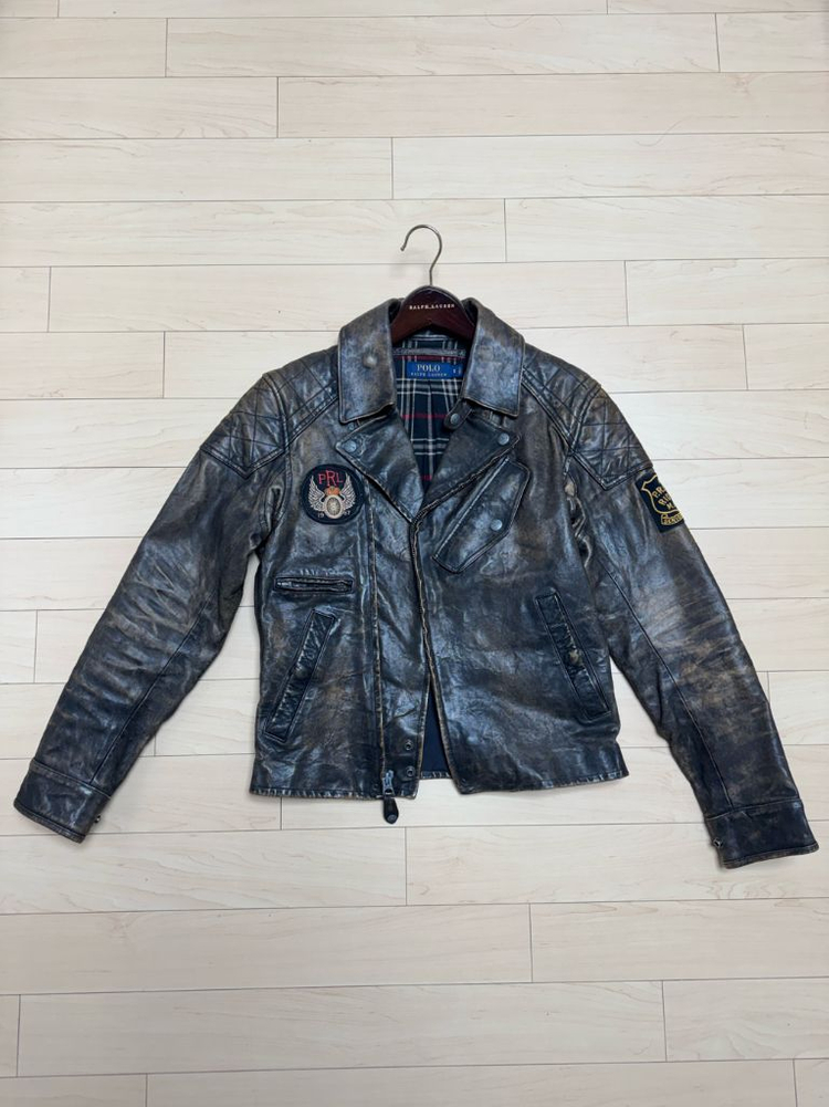 폴로 가죽 라이더자켓 S사이즈--3