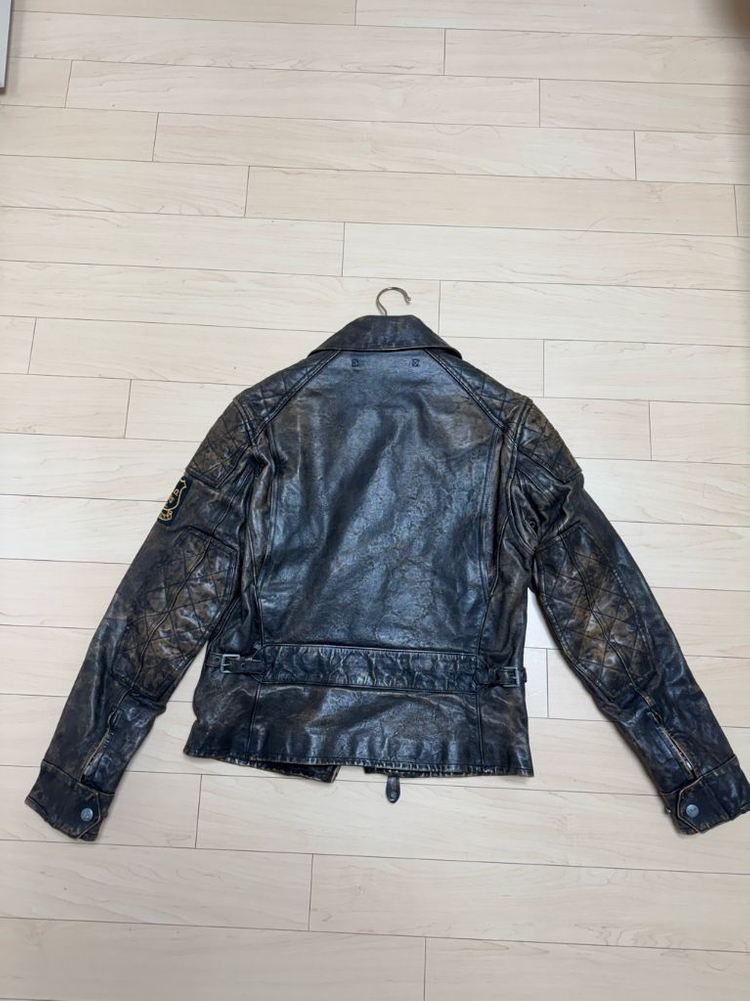 폴로 가죽 라이더자켓 S사이즈--4