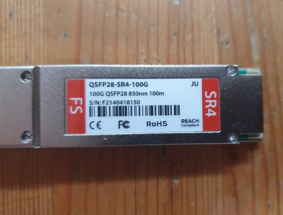 FS QSFP28 100GbE SR4 광모듈, 100기가 지빅--1