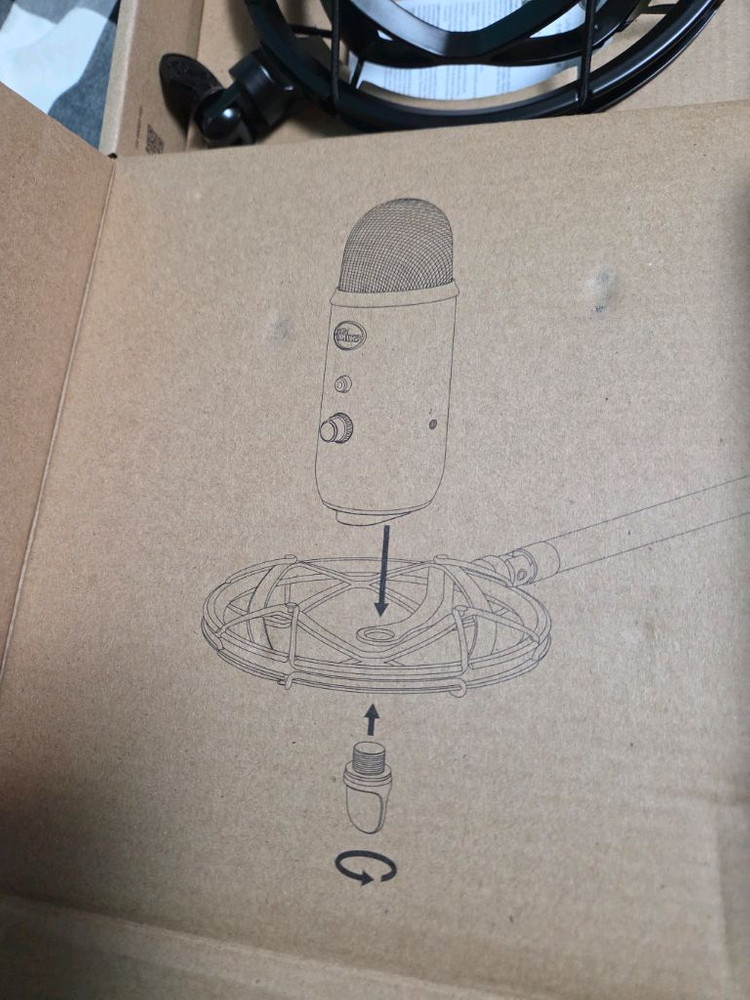 로지텍 블루예티 쇼크마운트 Radius 3 blue yeti 래디우스 새상품 이미지