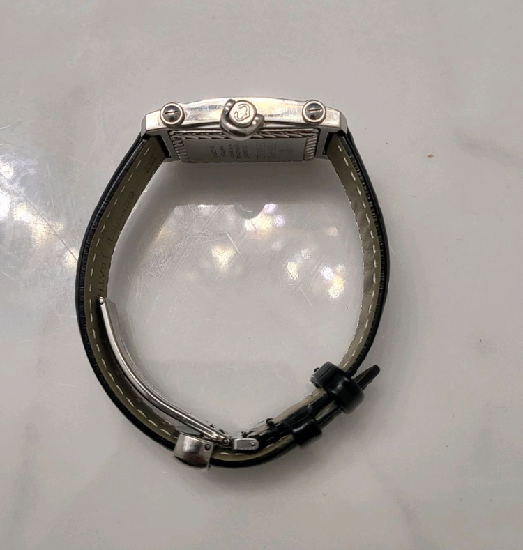 샤리올 Charriol 스위스 명품 남성 가죽 시계 남자 팔찌 이미지