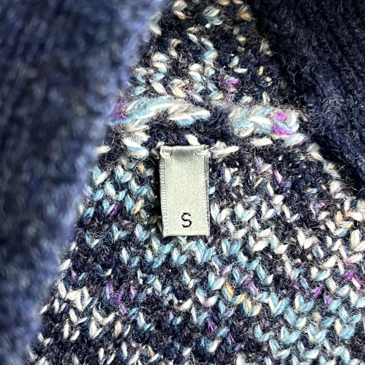 [S+급/정품] 디올 오블리크 자카드 가디건 블루--5