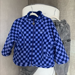 히로 체커후리스자켓+조거팬츠110