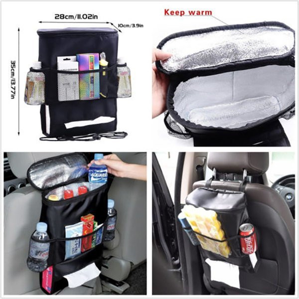 새 차량용 보온 쿨러백 여행 가방 수납 피크닉 캠핑 정리 차 편리 방수 이미지