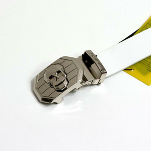 어메이징크리 화이트 자동 골프벨트