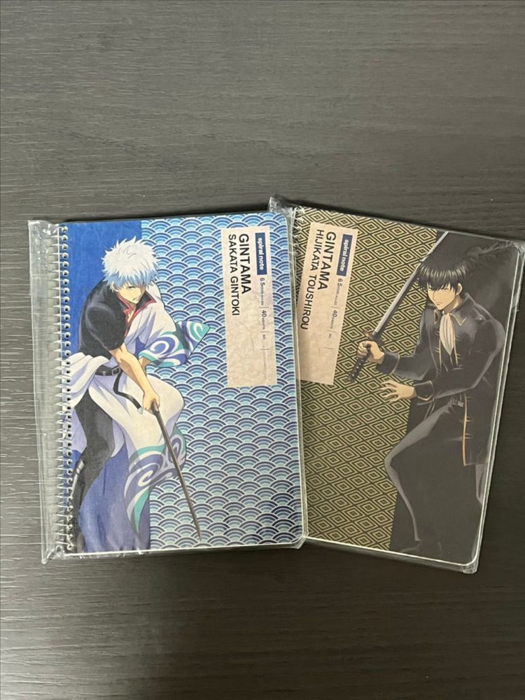 은혼 3Z 삼젯 필기도구 세트, 출석부 공책, 사카타 긴토키&히지카타 토시로 공책 수첩 일괄--3