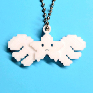 스타 엔젤 날개 8비트 키링 키체인