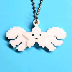 스타 엔젤 날개 8비트 키링 키체인