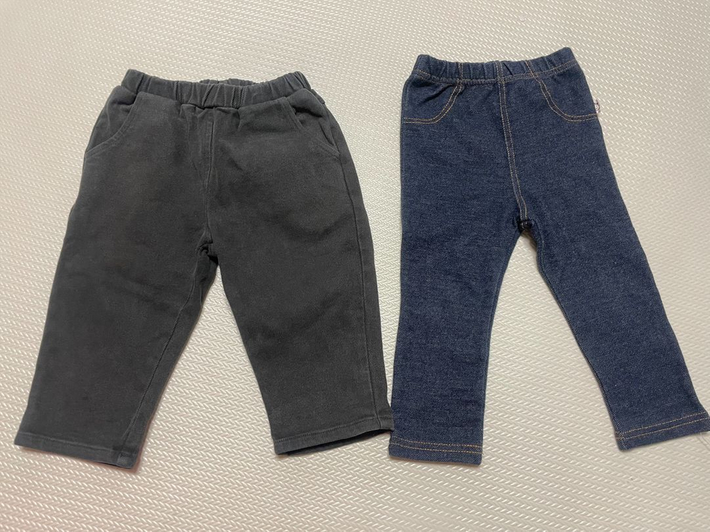 유아 바지와 기모후드티 90-100사이즈--1