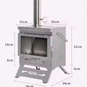 [미사용] 캠핑 화목난로 풀세트(가방+연통 포함)