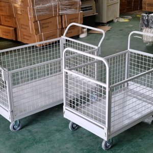 접이식 메쉬카트 바스켓카트 롤테이너