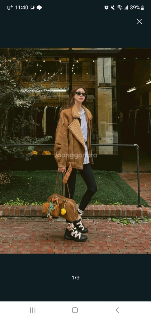 고걸 리얼 양털 빈티지 무스탕 m사이즈 이미지
