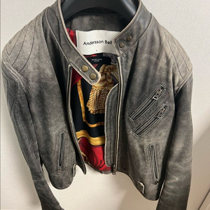 앤더슨벨 위노나 레이싱 레더자켓 여성L