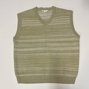 KIMUR 키뮤어 스트라이프 오버핏 니트 조끼 XL ~ 2XL 이미지