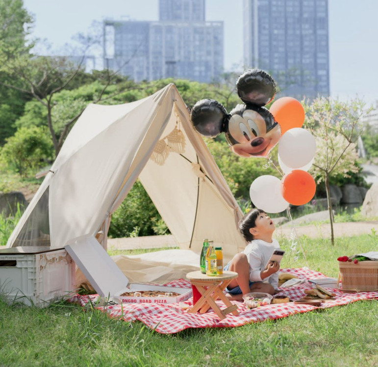 800도씨 그늘막 원터치 텐트 새상품 이미지