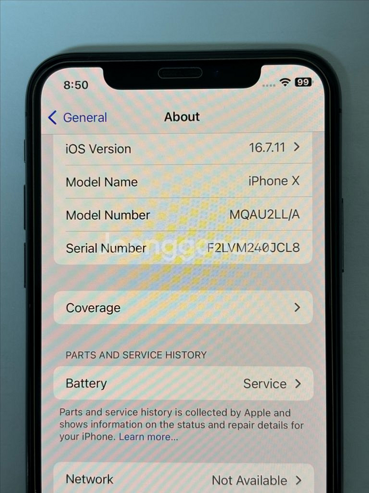 아이폰 X 256GB (북미판) / 외관 깨끗 / 정상 작동--3