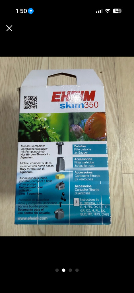 (새상품)에하임 Skim350 유막제거기 표면 스키머 새제품 이미지