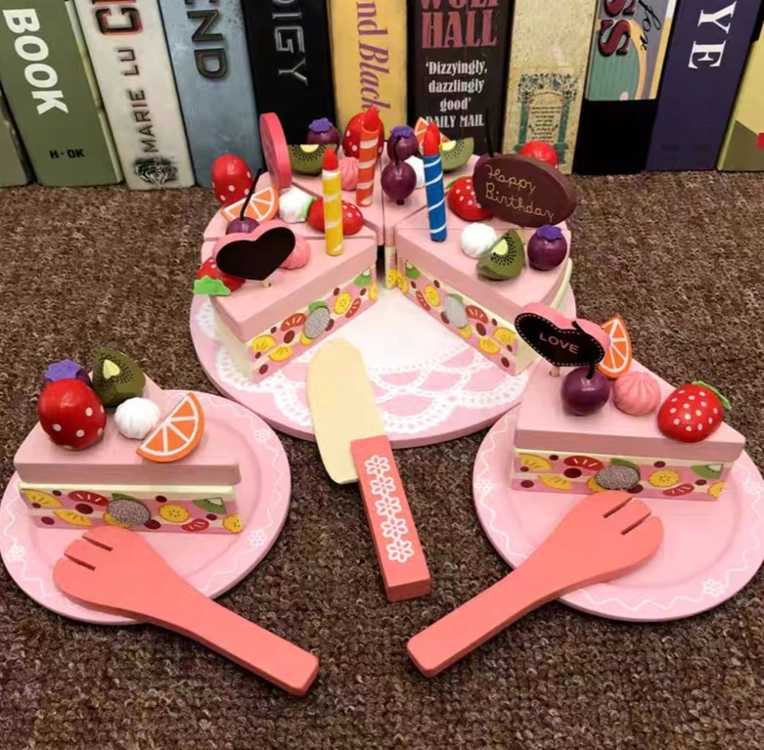새상품)생일 케이크 어린이 우드 장난감 생일선물 이미지