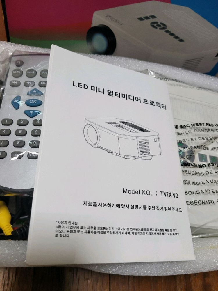 새상품 LED 미니 멀티미디어 빔프로젝터 이미지