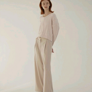 유메르 뉴 케이블 와이드 니트