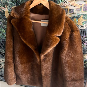 라밤바룸 밍크 하프 코트 브라운 사이즈1 새상품 택포 22