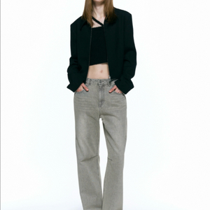 인사일런스 에쉬드 스트레이트 데님 그레이 s