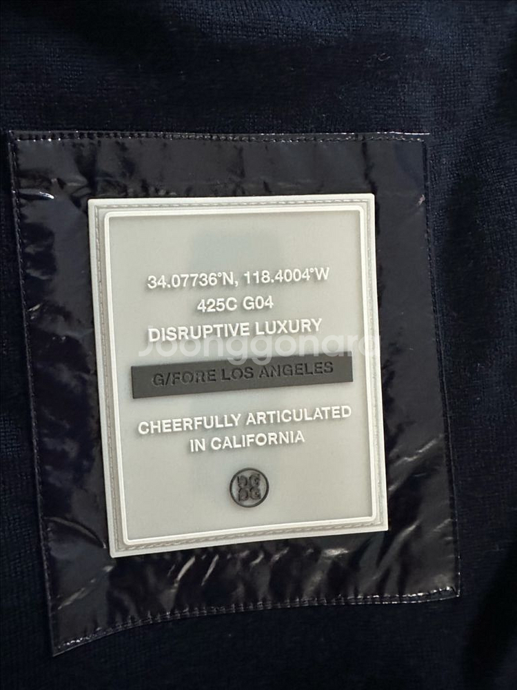 지포어 골프 남성 광택 조끼 G Fore M--6