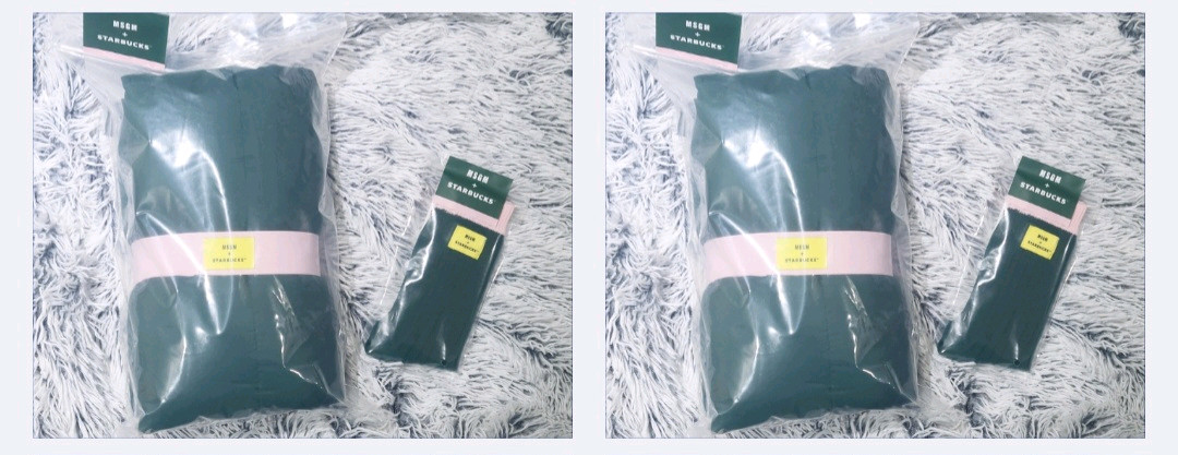 (커플세트) 스타벅스 프리퀀시 MSGM 블랭킷 담요 그린 양말 새상품 미개봉--0